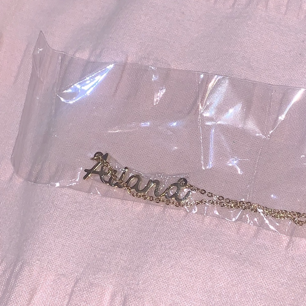 Personalized Gold “Ariana” Necklace With Chain